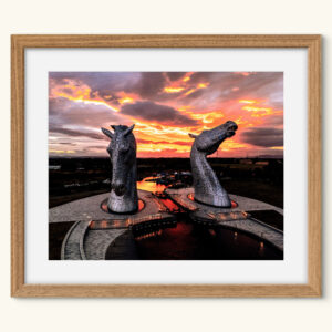 Fire in the Kelpies