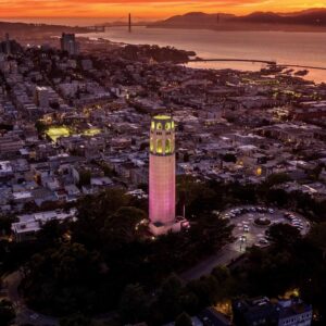 Coit Tower Aglow