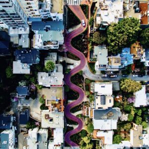 Looking Down on Lombard